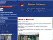Tablet Screenshot of pardoel-siertegels.nl